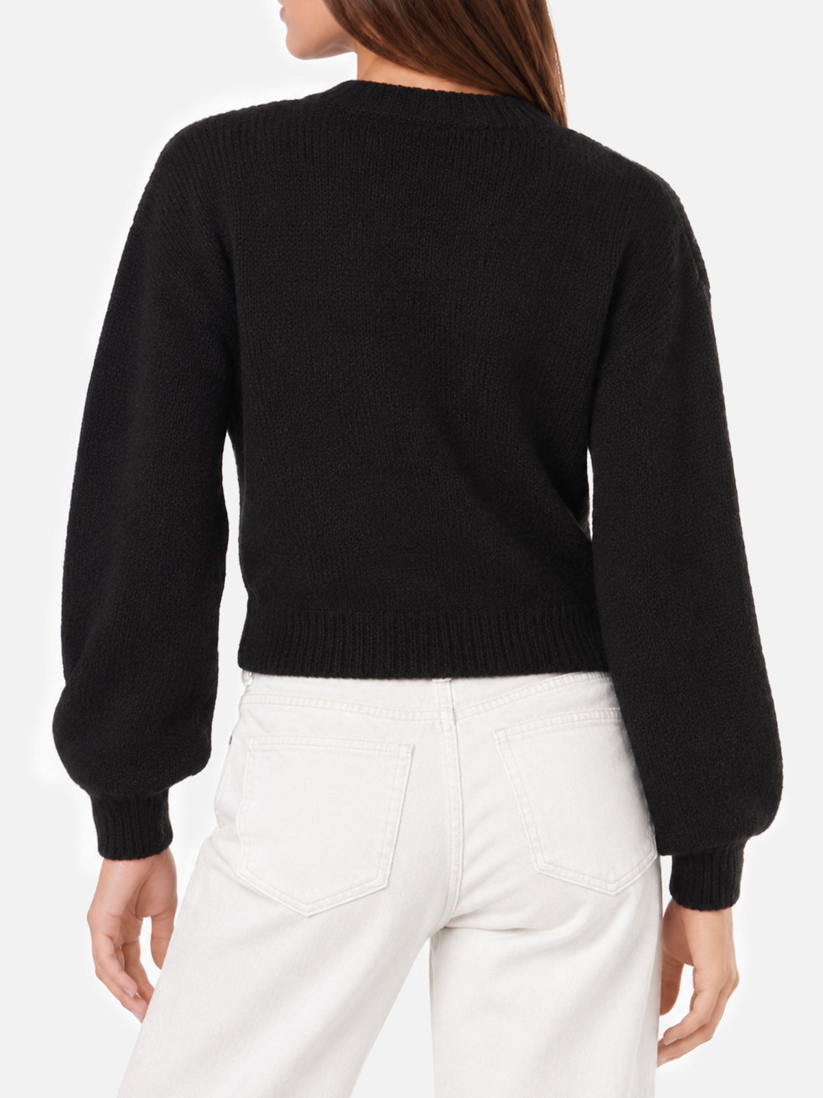 Maglia Danya Soft nera con ricamo Somebody to love