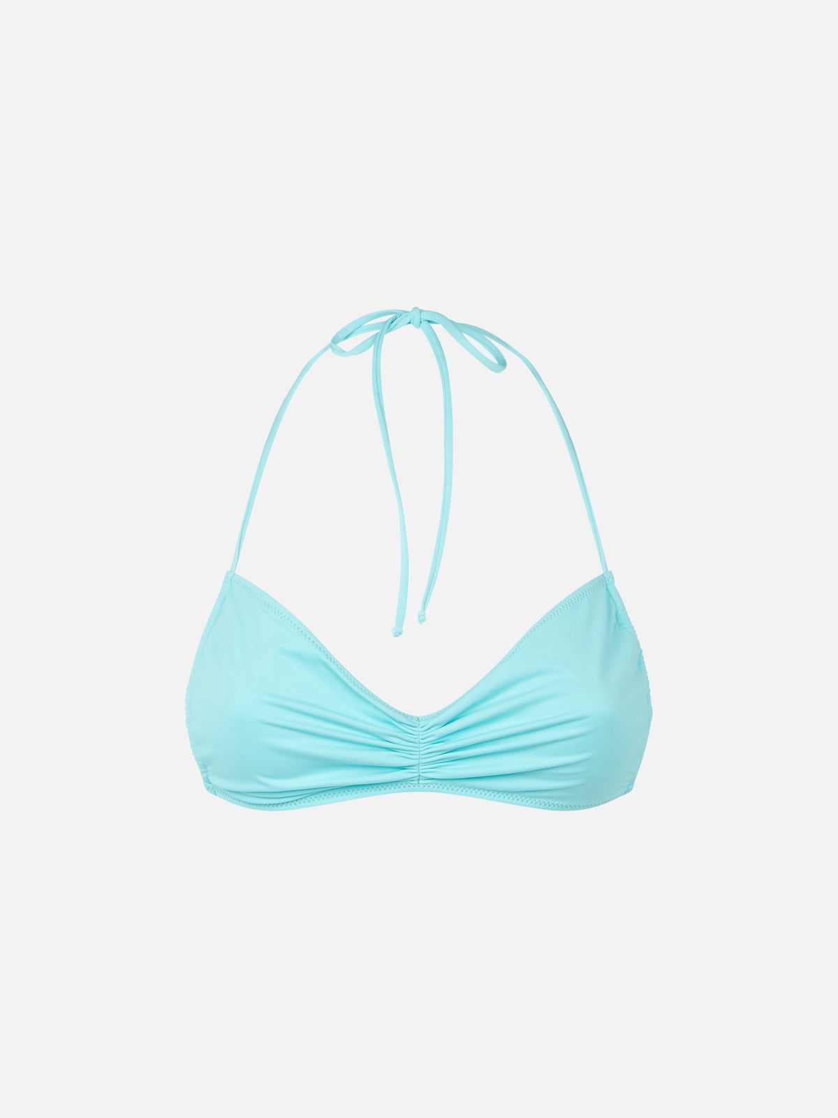 Top bikini a fascia Levante verde acqua