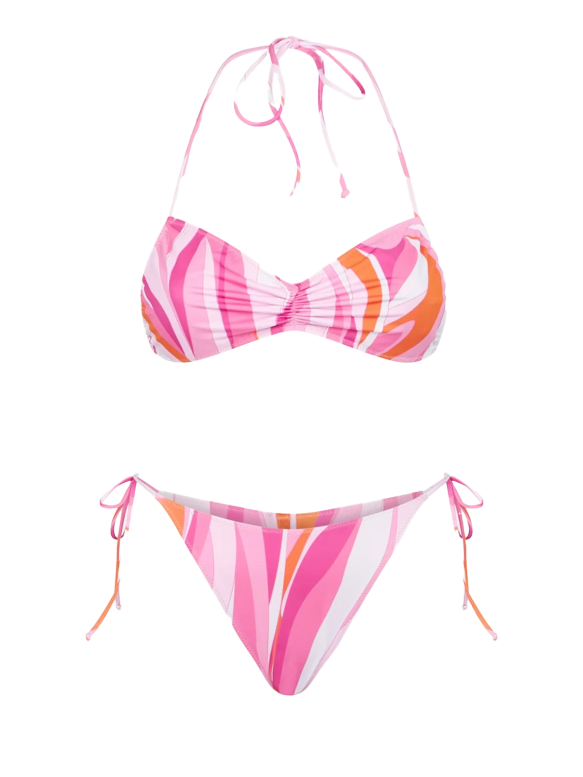 Bikini Levante Norah fascia stampa shape wave con charms
