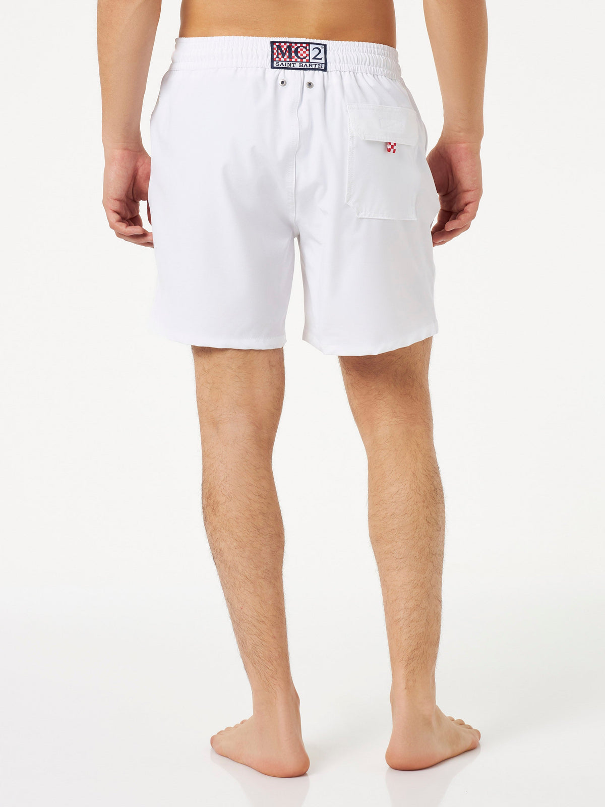 Costume mare Comfort bianco con logo