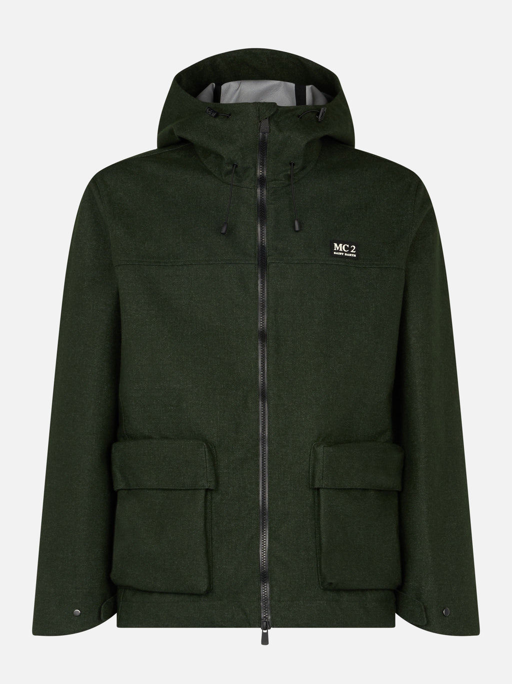Giacca Kauris Pocket verde militare con cappuccio product image 5