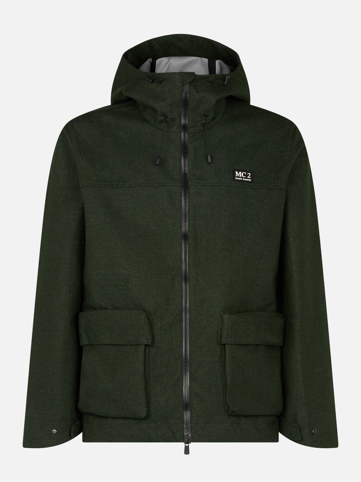 Giacca Kauris Pocket verde militare con cappuccio product image 5