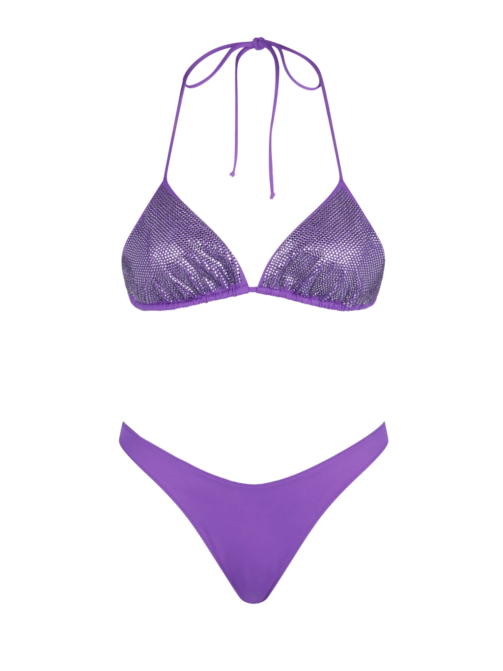 Bikini Annabelle Naomi triangolo con strass viola