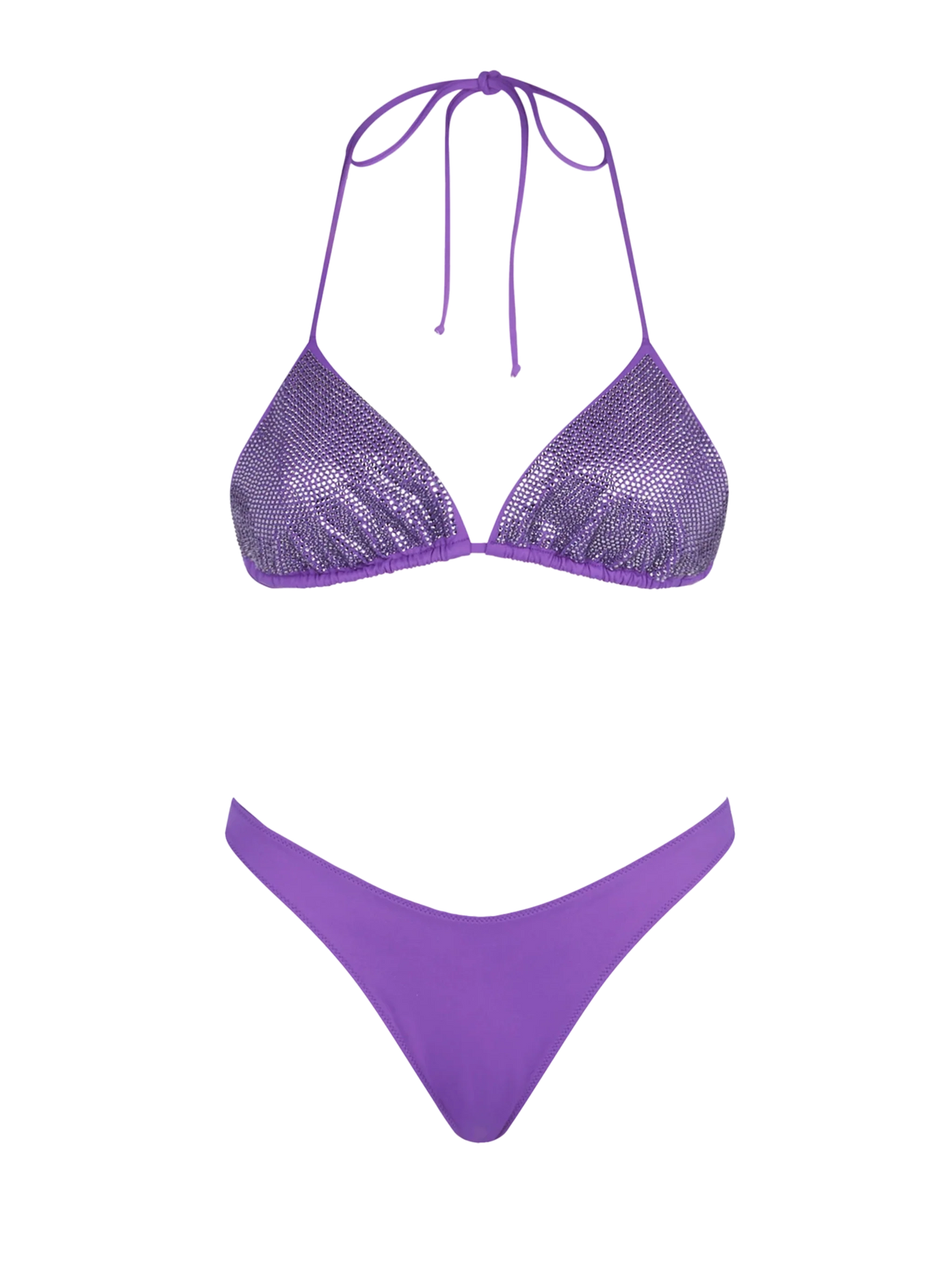 Bikini Annabelle Naomi triangolo con strass viola