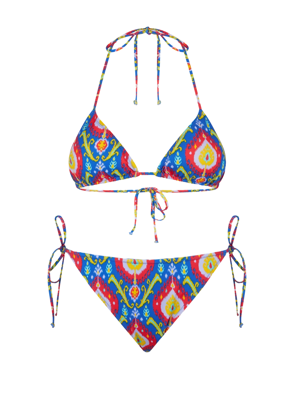 Bikini Leah Virgo triangolo stampa ikat